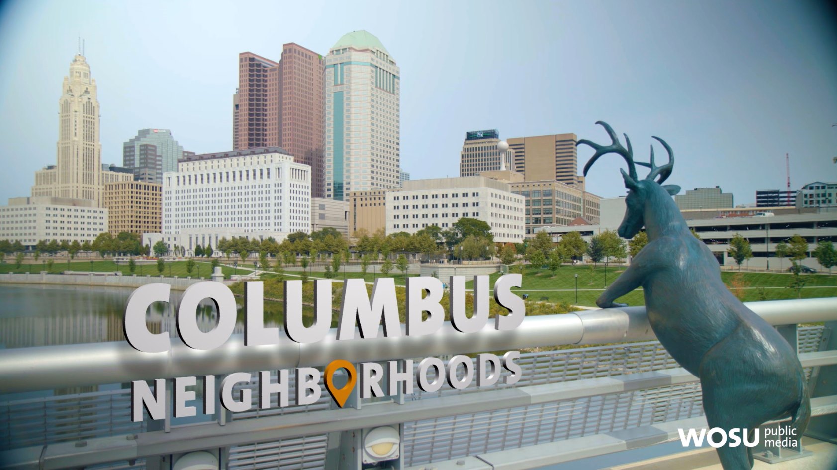 Columbus Neighbothoods Logo w Scioto Mile Deer