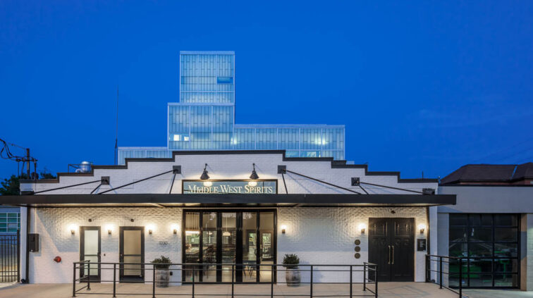 Exterior photo of Middle West Spirits.