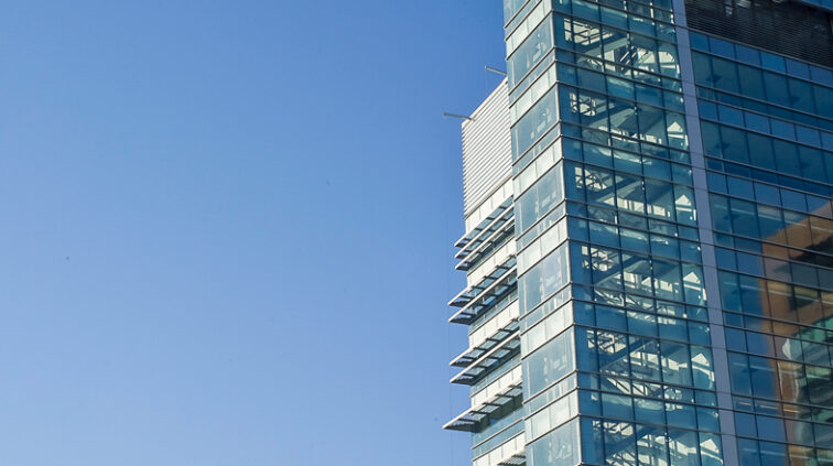 Exterior photo of the Grange Insurance Office Tower in Columbus, Ohio.