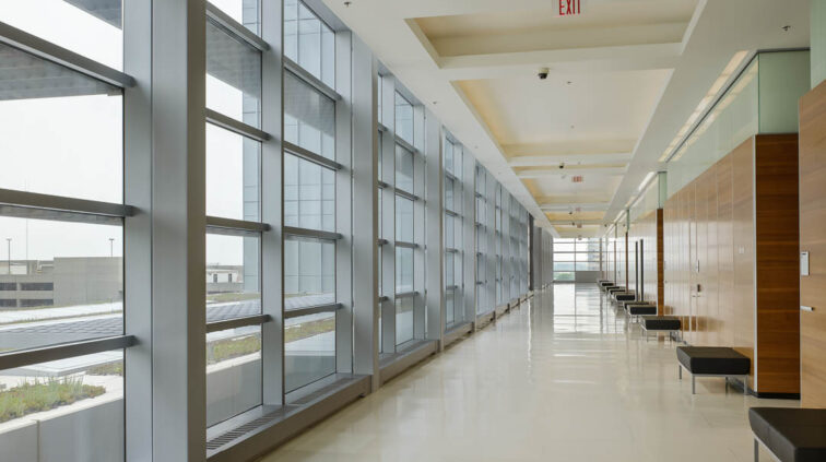 Interior of Franklin County Courthouse in Columbus, Ohio.