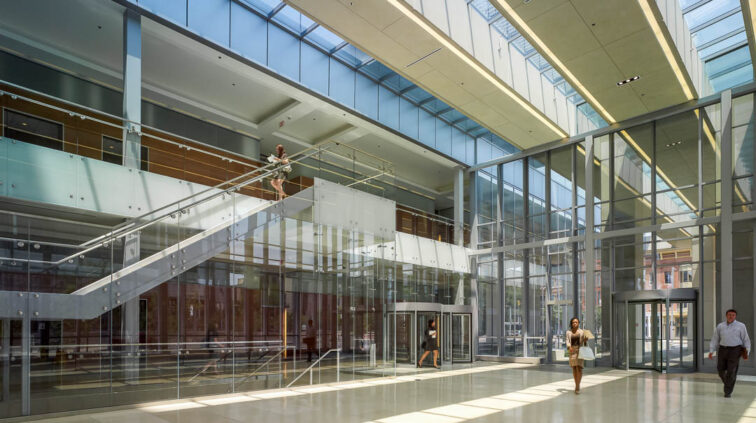 Interior of Franklin County Courthouse in Columbus, Ohio.