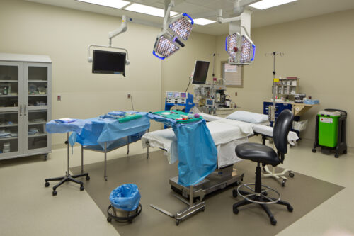 Interior photo of Fairfield Medical Center Surgery Addition featuring a surgery room.