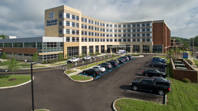 Exterior photo of Fairfield Medical Center Surgery Addition.