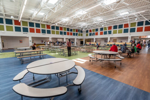 Student Common Area at McCord Middle School in Worthington.